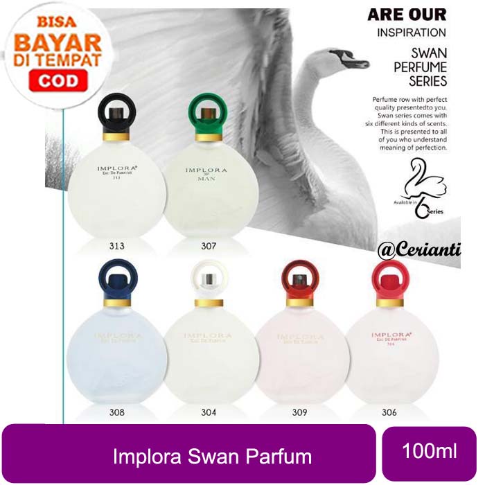 Implora parfum Eau De Toilette perfume swan angsa bebek EDT minyak wangi tubuh_Cerianti