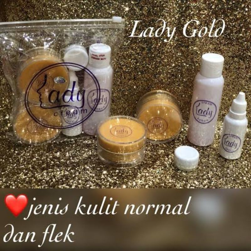 lady beauty skincare (lady cream pink & gold)