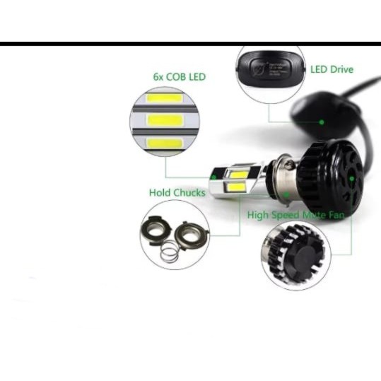 LAMPU RTD LED 6 mata 4 mata 3 mata lampu led depan RTD UNIVERSAL ALL MOTOR