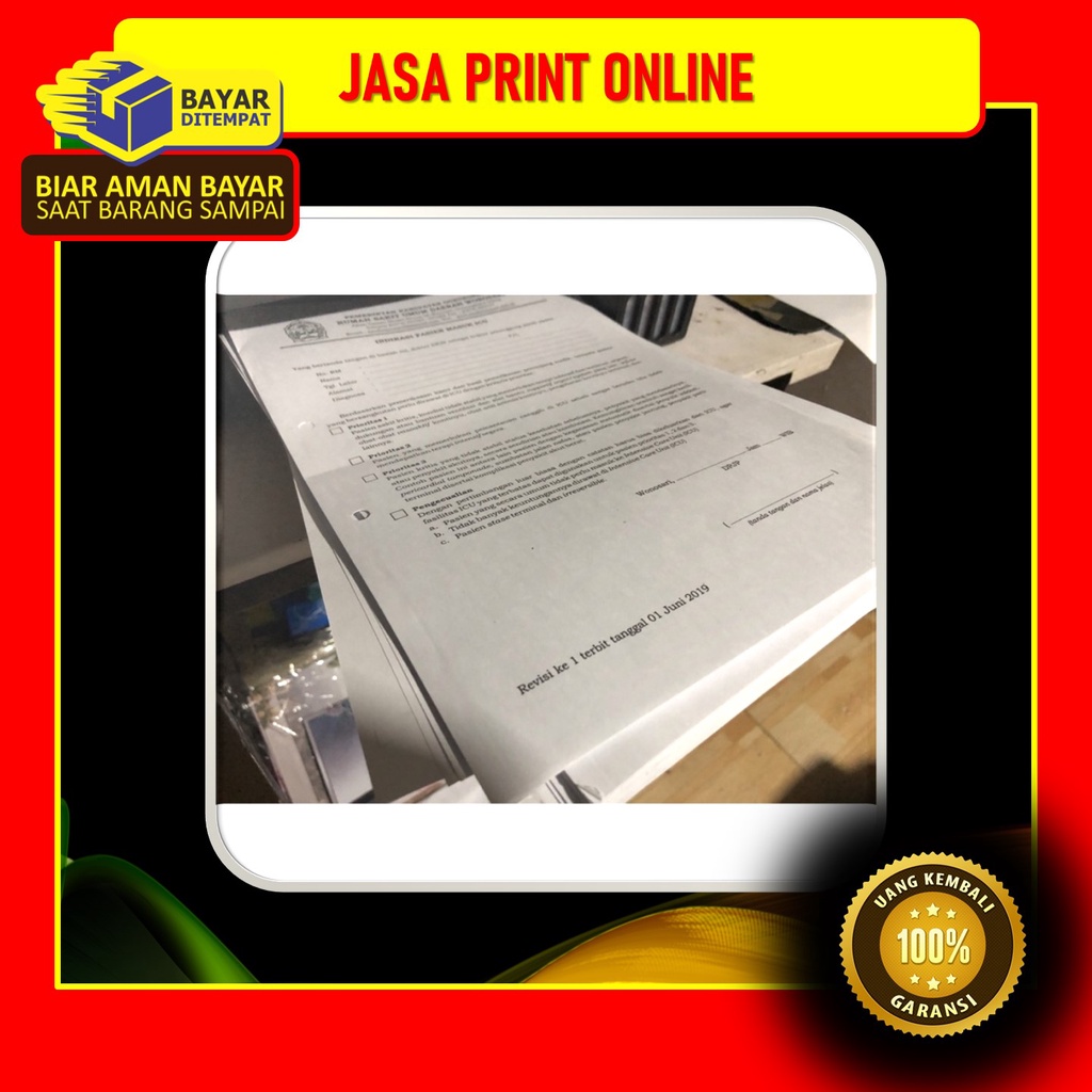 Jasa print A4/F4