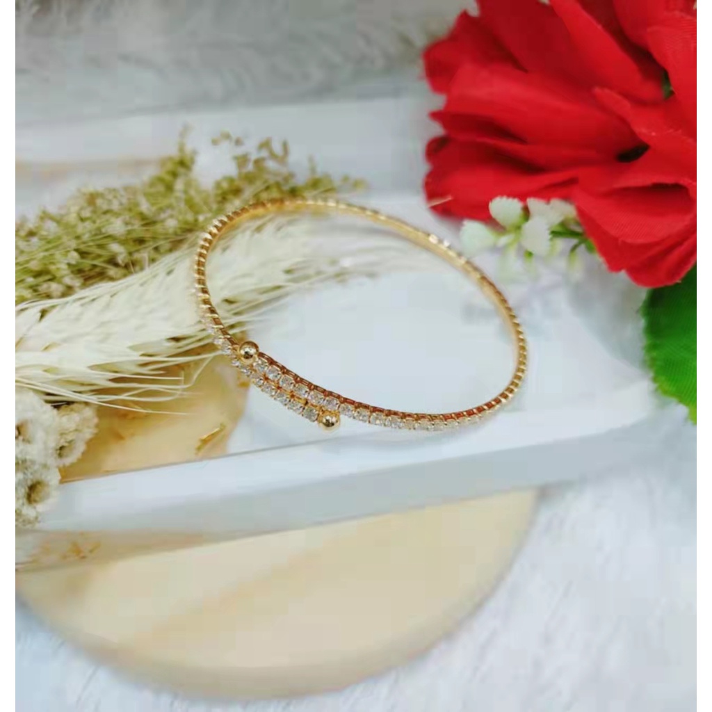 Gelang Xuping Mata Full Perhiasan Lapis Emas 004Z/005Z