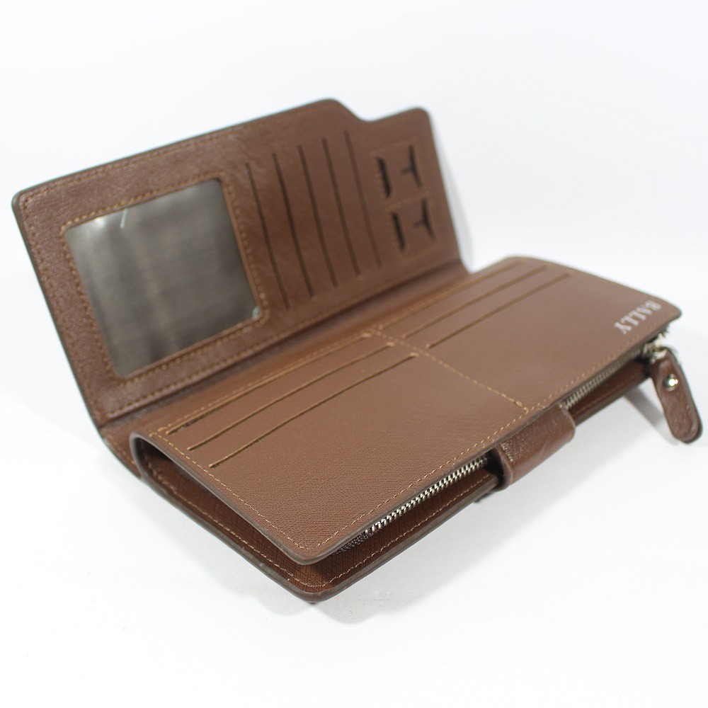 TOKOKOE - Dompet Panjang Pria Wanita bahan Kulit - BAL 53 Brown