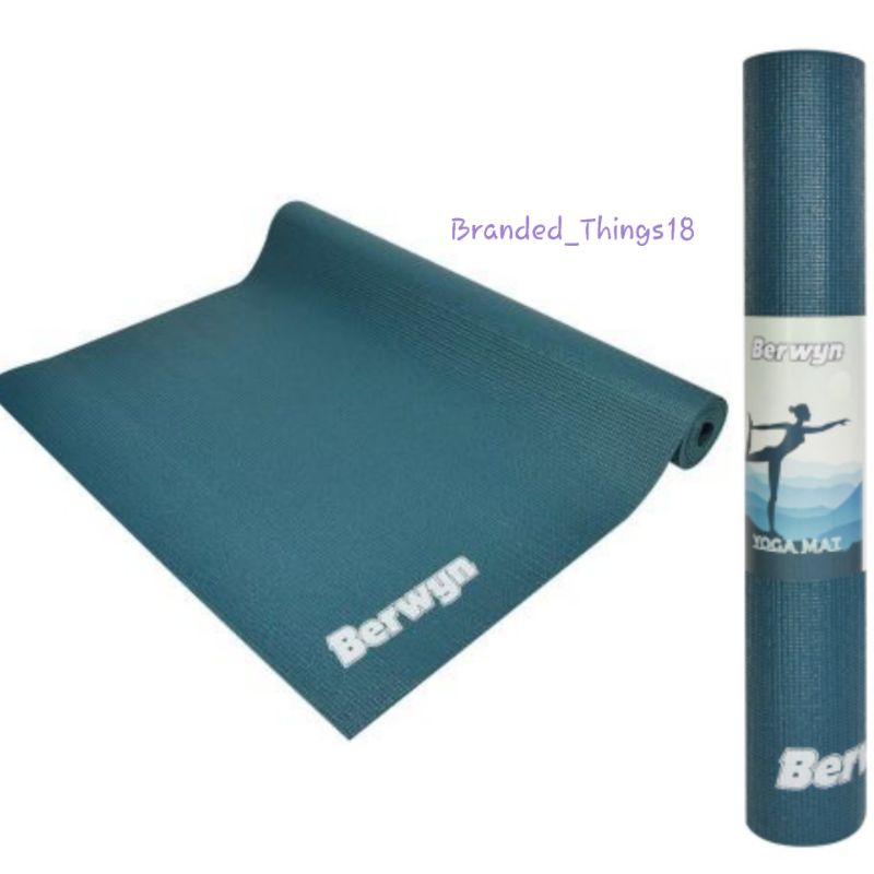 Berwyn Yoga Mat Blue Color Pvc by Ace Hardware Matras Pilates Alas Yoga Tikar Olahraga Bahan Pvc War