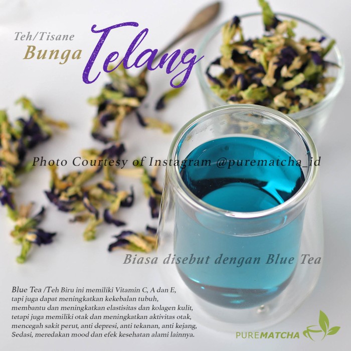 

(BISA COD) Bunga Telang kering Dried Butterfly Pea Flower Blue Tea Teh Biru 10gr