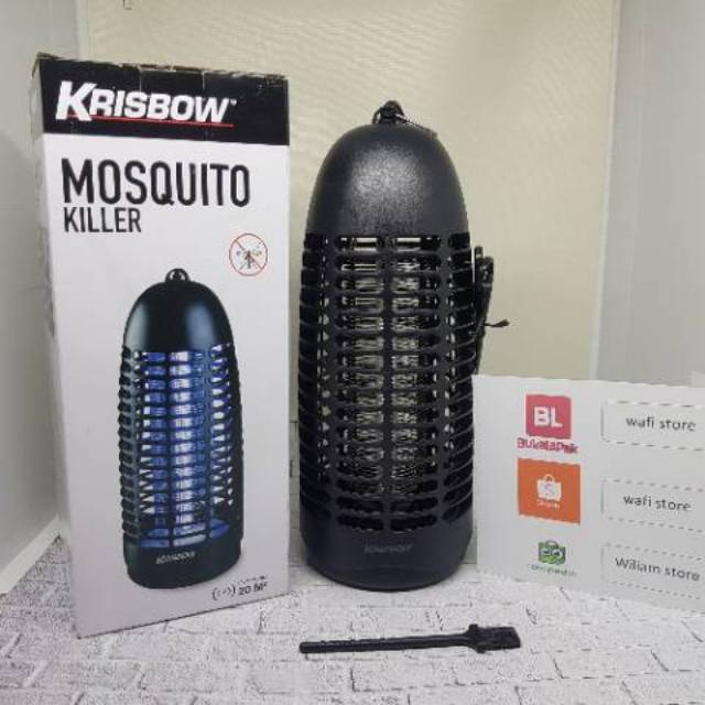 LAMPU ANTI NYAMUK KRISBOW MOSQUITO KILLER SINAR UV PERANGKAP SERANGGA ORIGINAL ACE HARDWARE GARANSI