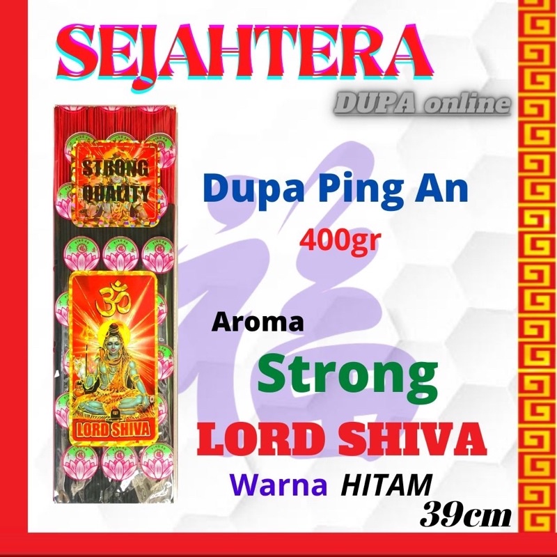 Dupa Hio Ping An Strong Lord Shiva Pouch isi 400 gram