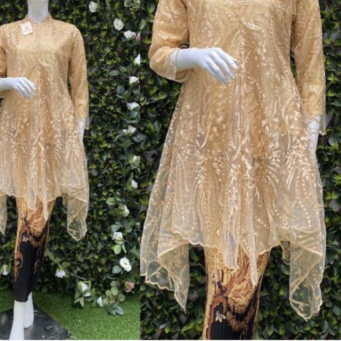 ➼ KEBAYA WISUDA MODERN HIJAB BRUKAT/ATASAN WANITA/KEBAYA TUNIK MODERN/KEBAYA TILLE/KEBAYA TUNIK TILL