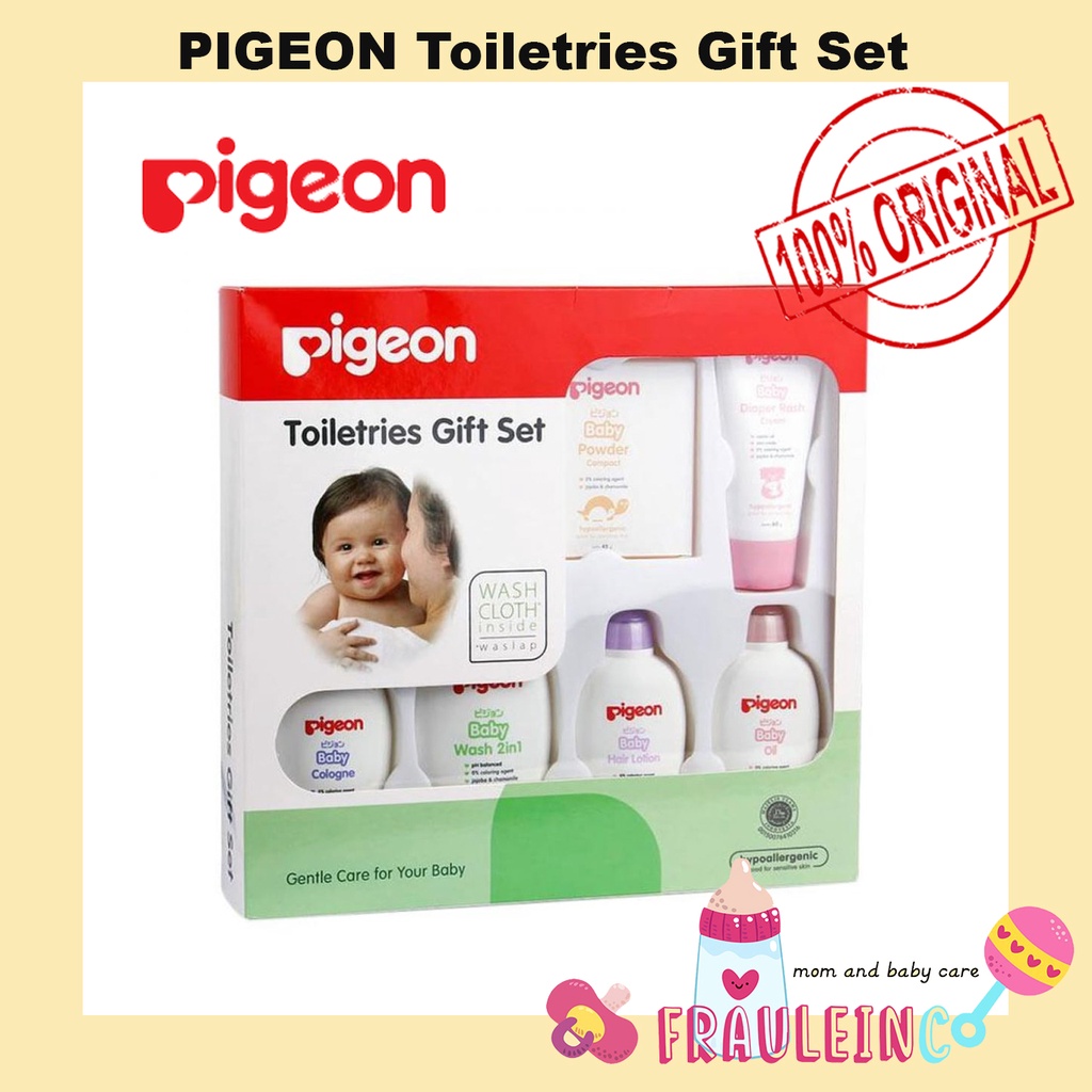 *FRAULEINCO* PIGEON Toiletries Gift Set | Paket Perlengkapan Mandi Bayi