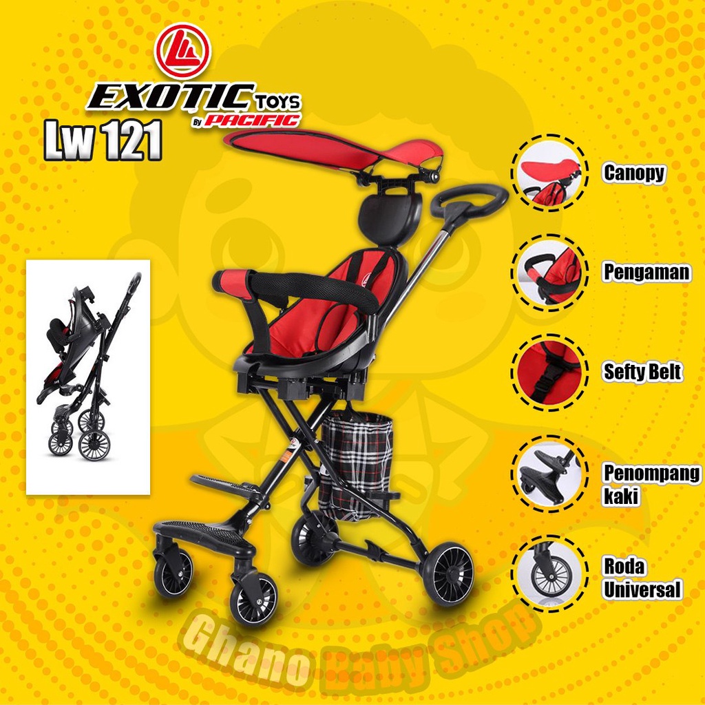TERMURAH Stroller baby Exotic LW 121 bisa 2 arah dan ada kanopi //Baby Stroller UNITY Egg 588 // bab