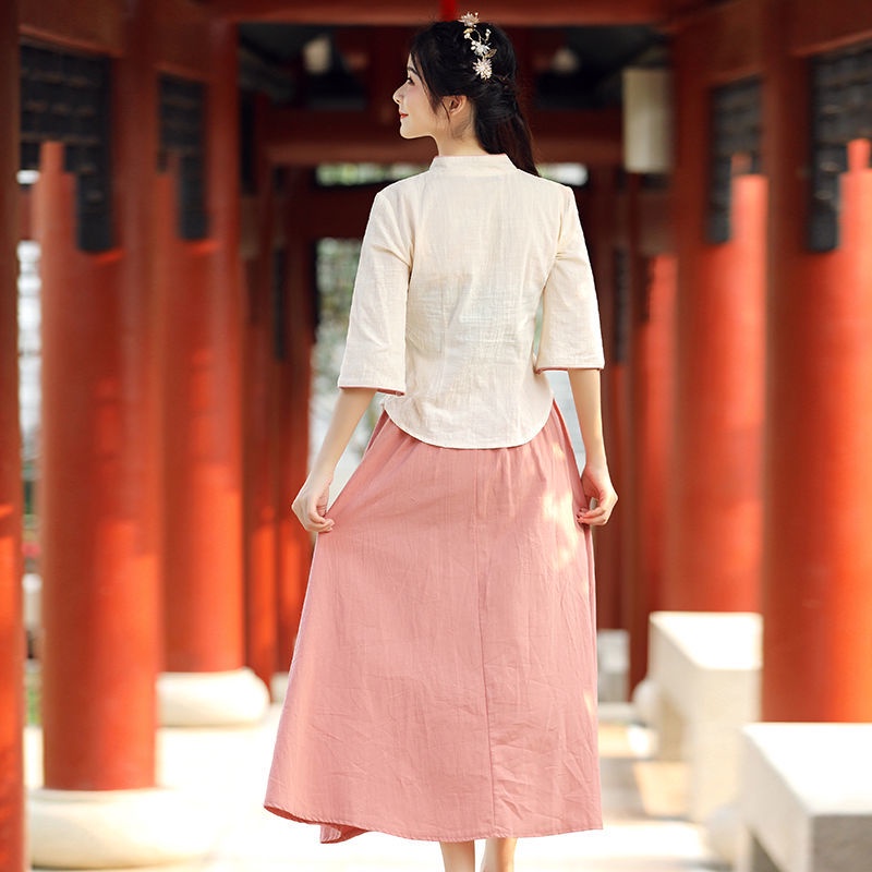 mproved hanfu chinese style retro Republic of China female students' daily Chine