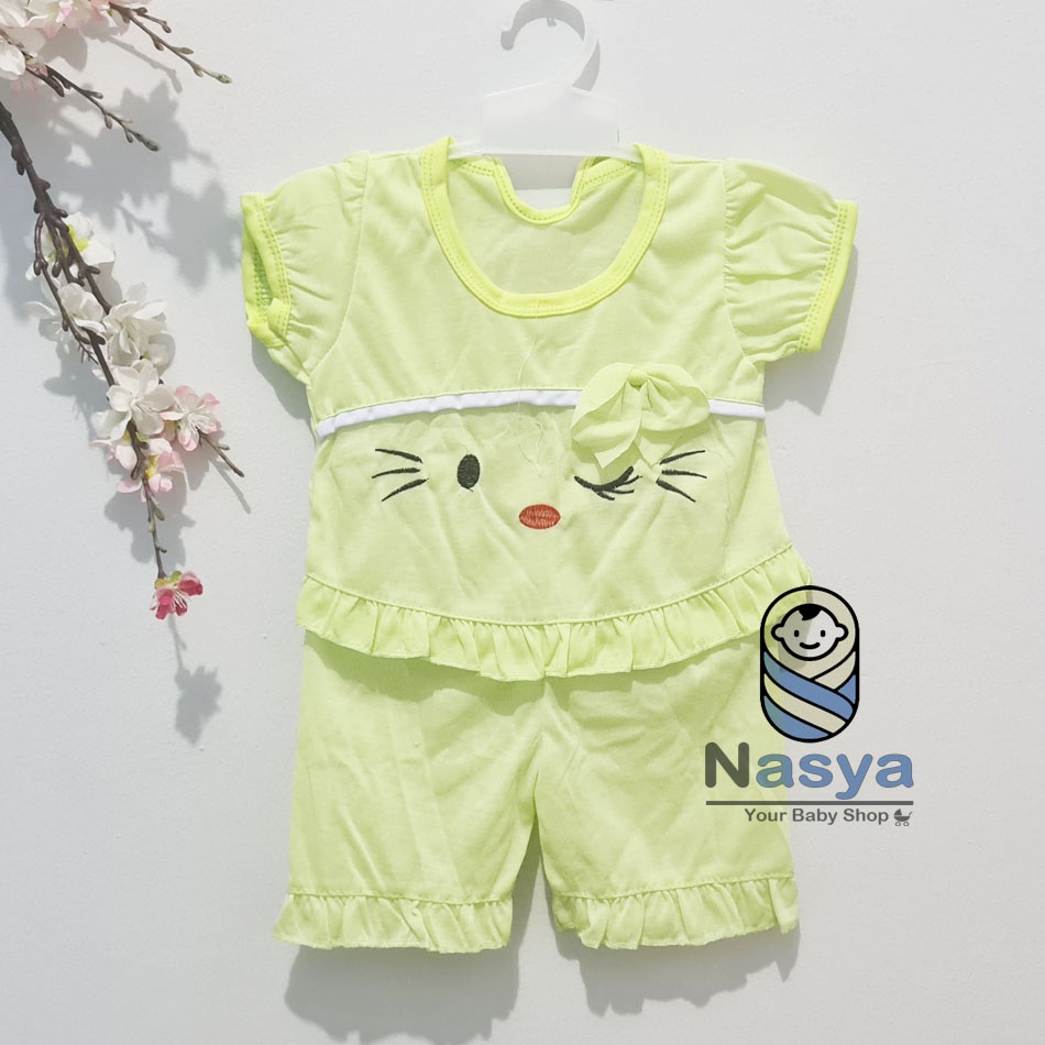 [N-100] Baju Bayi New Born Kombinasi / Setelan sehari-hari anak perempuan (0-6 bulan)