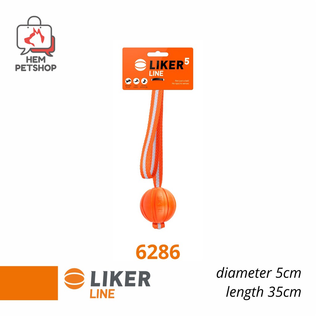 LIKER LINE 6286 - Diameter 5cm - Dog Ball - mainan hewan