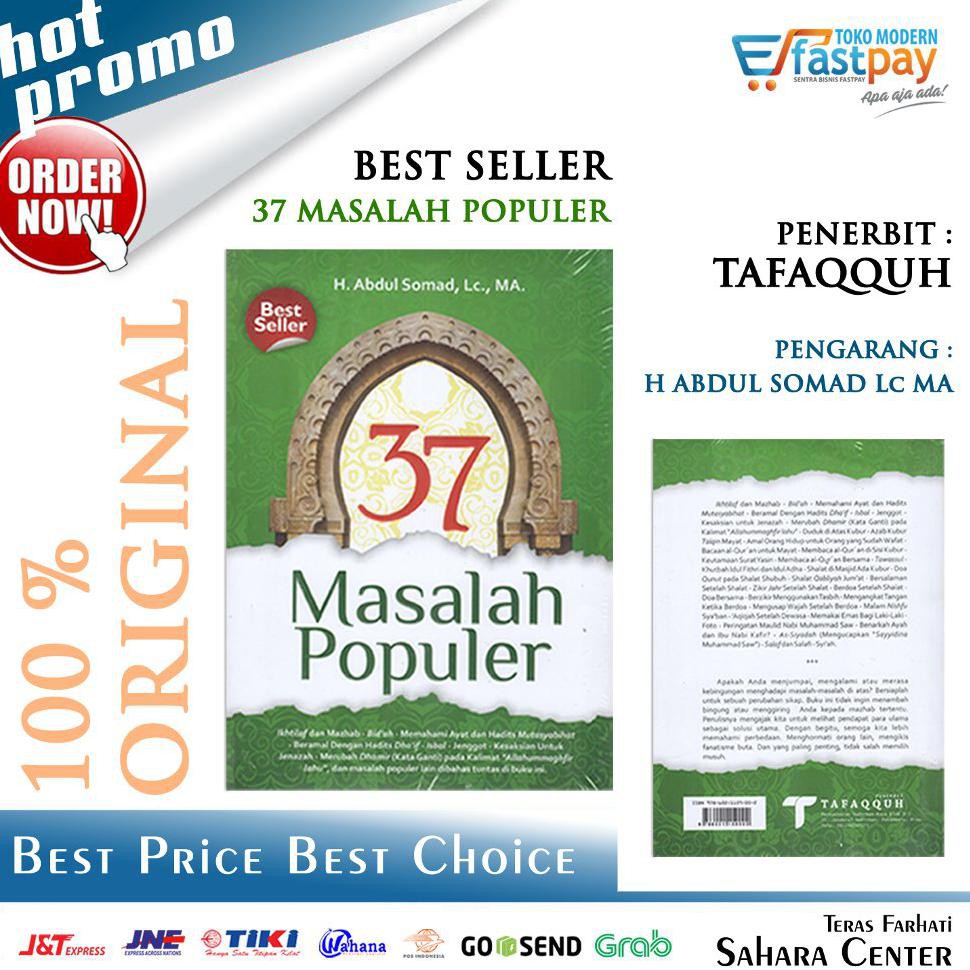 Paling Murah Buku 37 Masalah Populer - H Abdul Somad Lc Ma