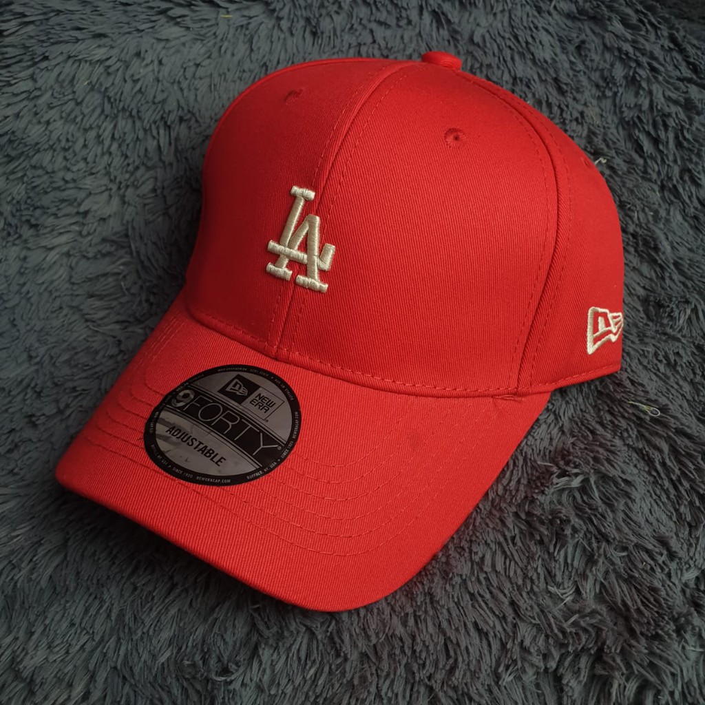 Topi Baseball MLB LA Merah Limited Edition Small LOGO
