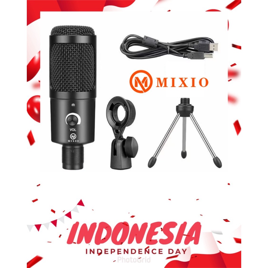 MIXIO K192 Mic Microphone Condeser Streamer Usb Laptop vocal recording