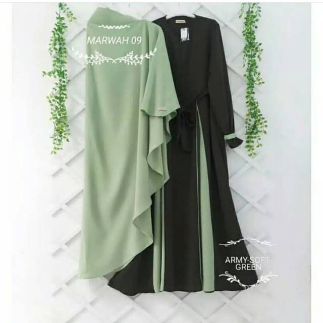 Baju Gamis Marwah Syari Hijab M L XL-2