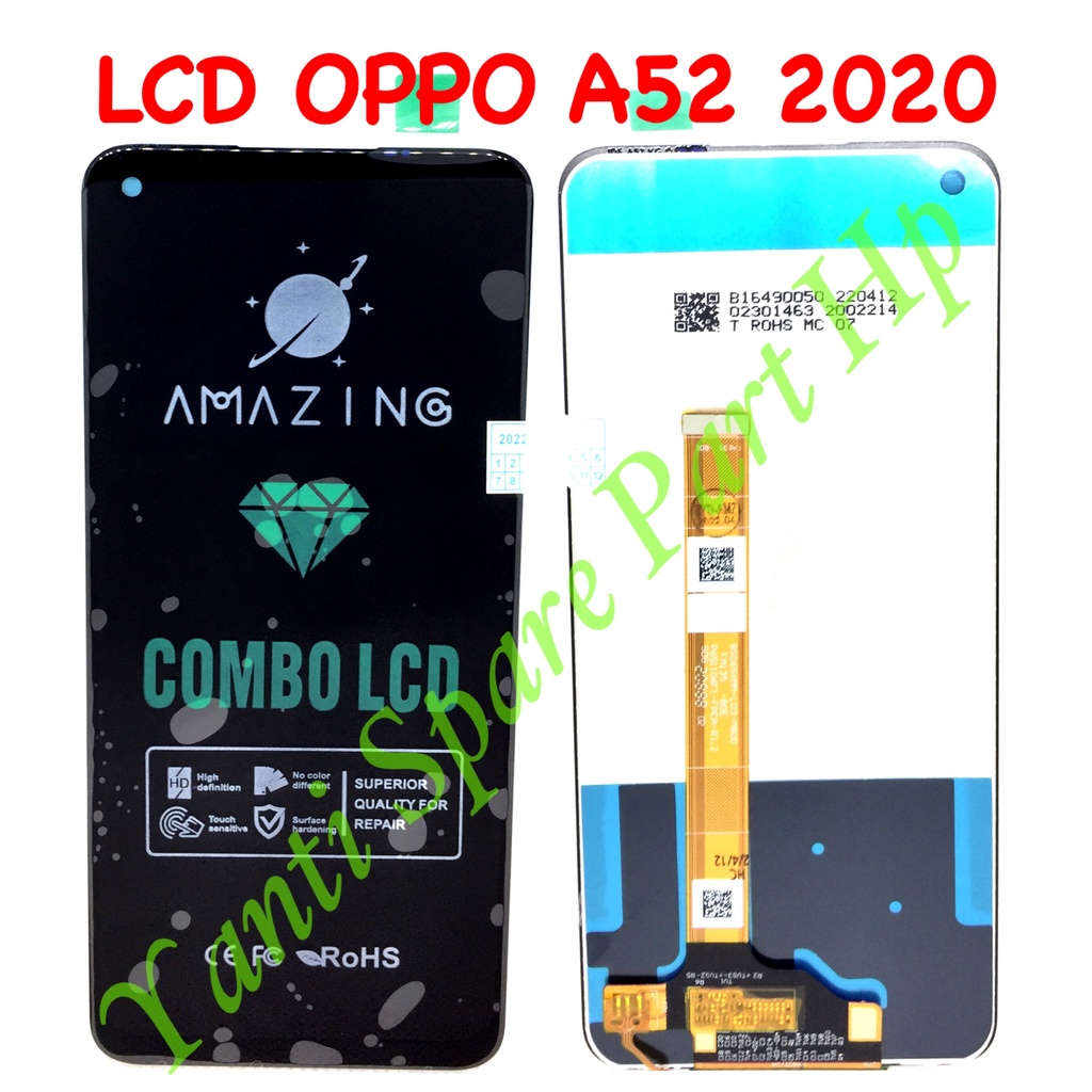 Lcd Touchscreen Oppo A52 A72 A92 Realme 6 Original Fullset New