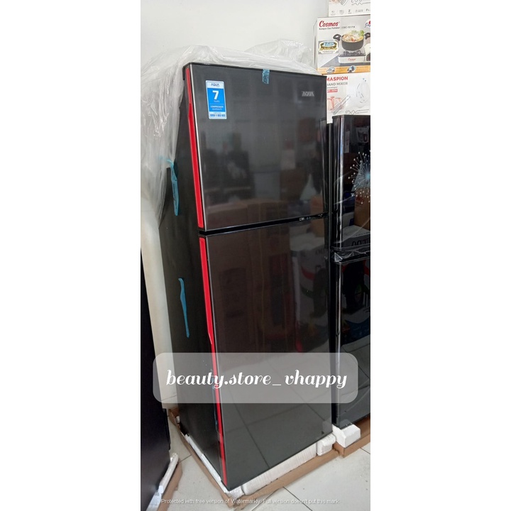 kulkas 2 pintu aqua aqua kulkas 2 pintu tanpa bunga es aqr 261 ds/ls garansi resmi #murah