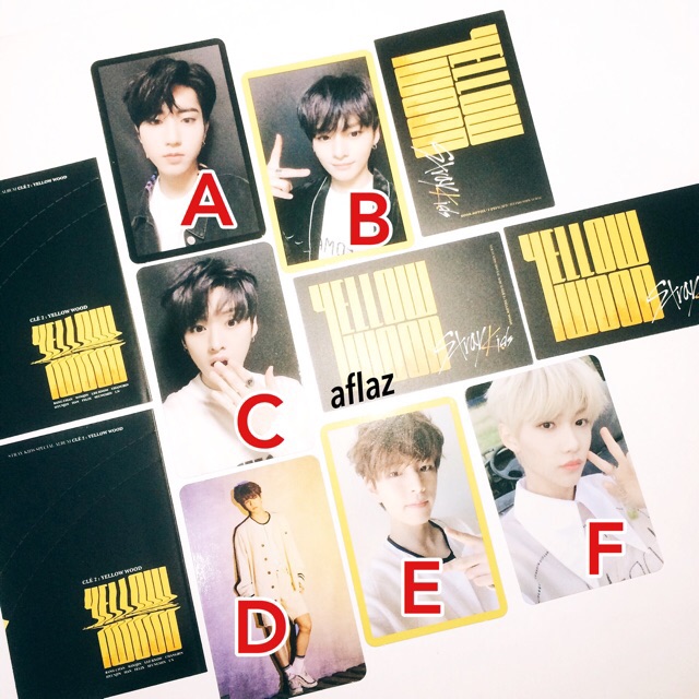 Photocard Stray Kids Yellow Wood lee know han jisung seungmin felix