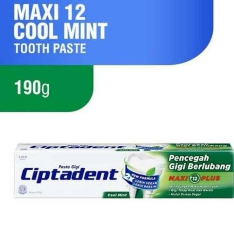Ciptadent Cool mint MAXI 12 plus 190 gram