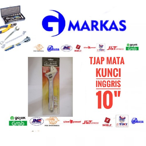 kunci inggris tjap mata 10'' / kunci inggris 10inch tjap mata