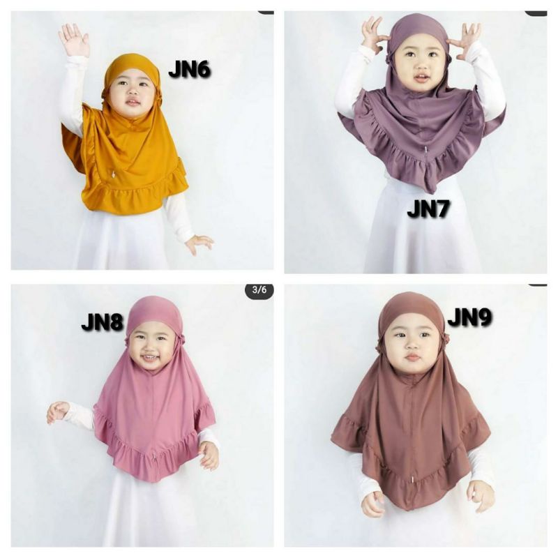 Jilbab anak jersey premium 2-7 tahun