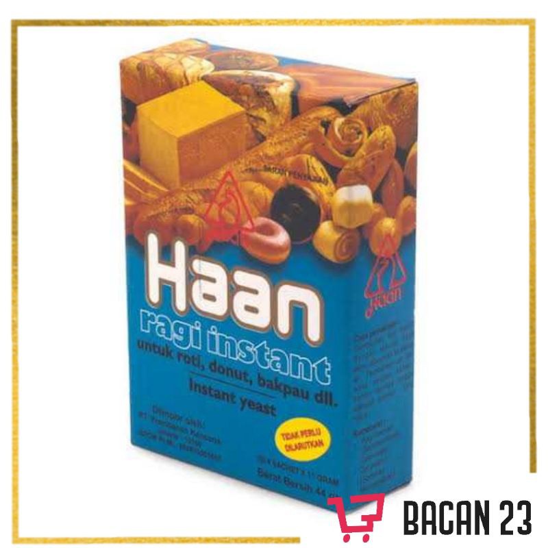 

Haan Ragi Instant (4x11gr) / Ragi Instan / Pengembang Makanan Kue / Bacan 23 - Bacan23