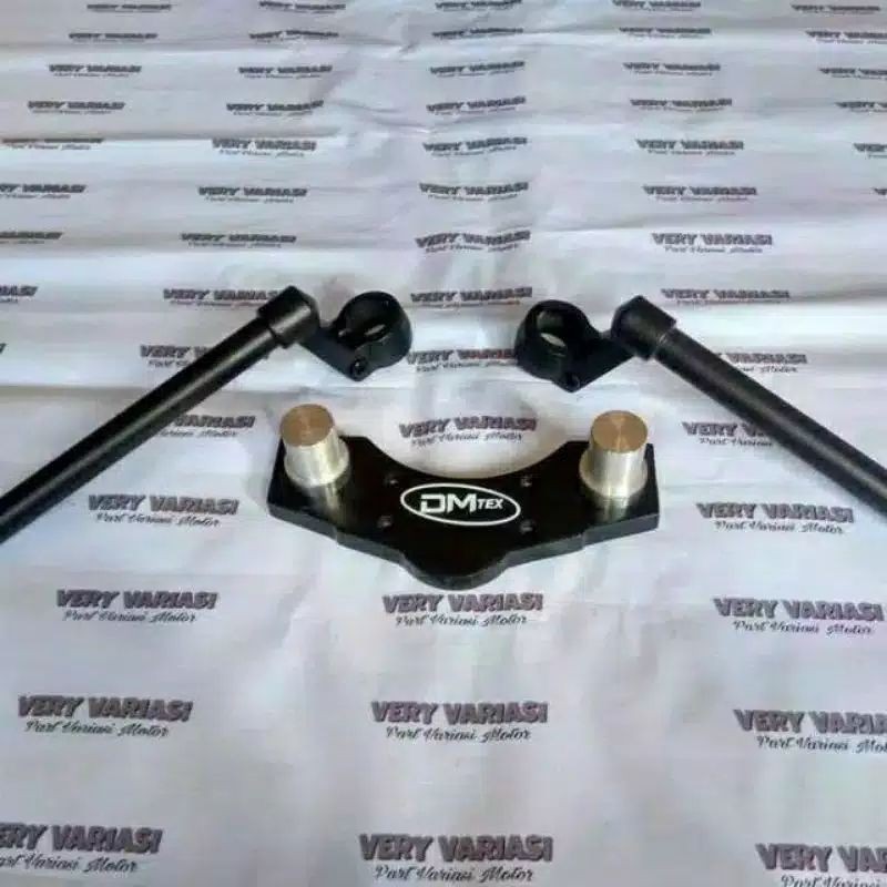 Stang jepit motor Vixion plus dudukan segitiga