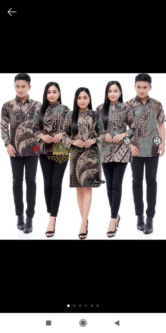 Maura Couple - Sania Ruffle Batik Couple Ori Ndoro Jowi Garansi Termurah Shopee - Batik Modern Solo