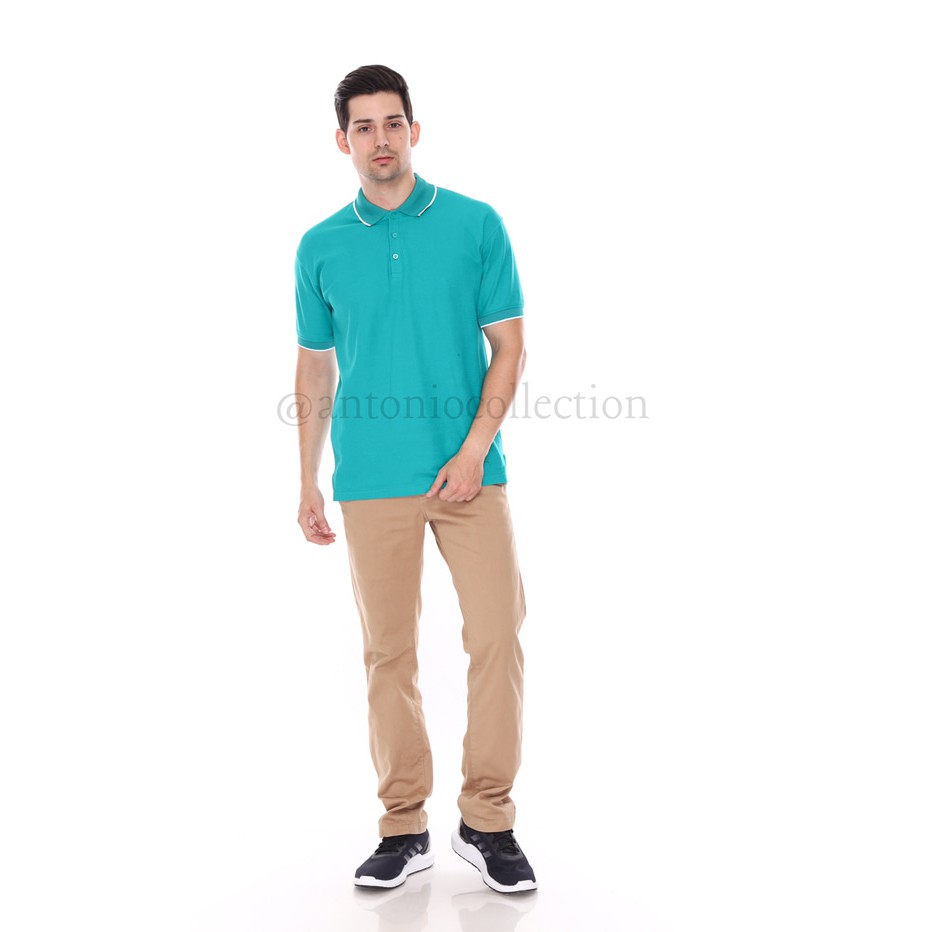 Kaos Polo Shirt / Kaos Kerah / Poloshirt Katun / Seragam Hijau To