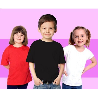 Kaos Anak Basic Tee Polos Anak Original Cotton