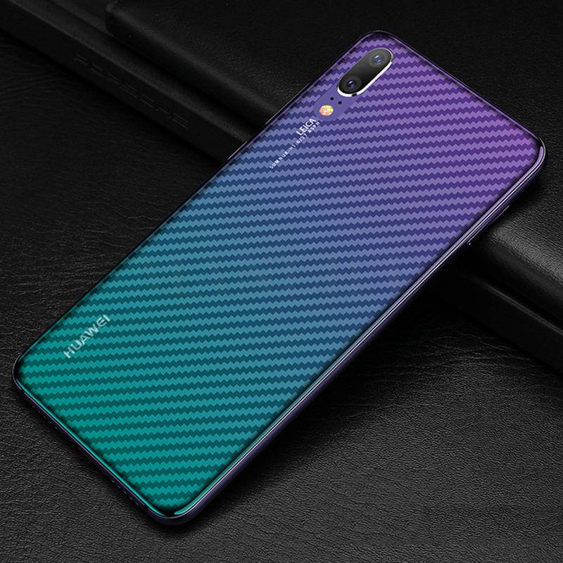 2Pcs/lot Clear 3D Carbon Fiber Soft Matte Back Screen Protector For Huawei P 9 10 20 30 40 50 Pro Film