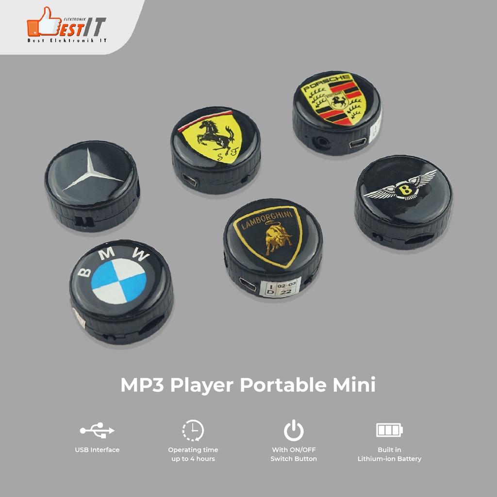 MP3 Player Mini Micro SD Free Headset