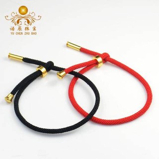 GELANG TANGAN WANITA TALI SERUT POLYESTER DENGAN STAINLESS 