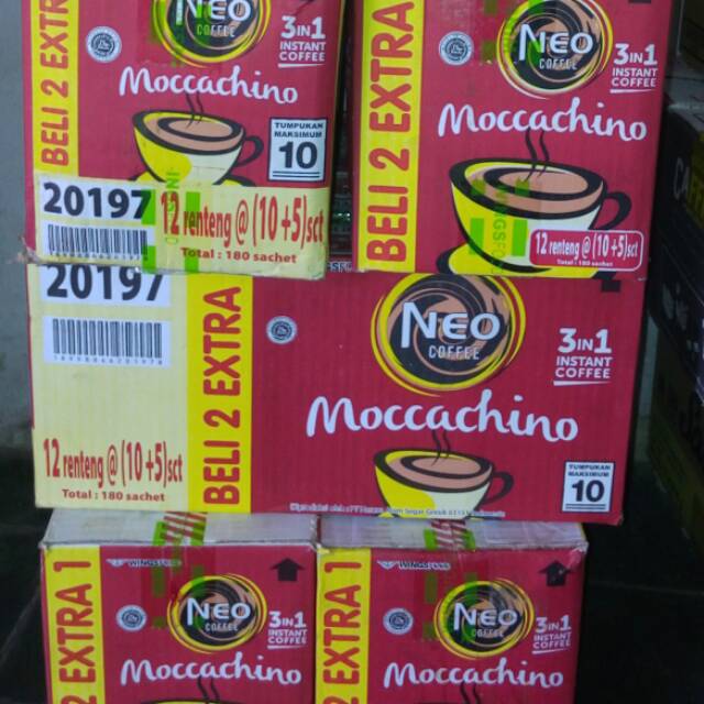 Neo coffee mocachino dus an 12 x 15 sachet