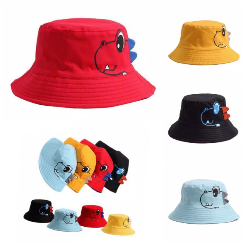 TOPI BUCKET ANAK TOPI BUCKET BAYI TOPI BUCKET ANAK MURAH TOPI BUCKET ANAK DINOSAURUS