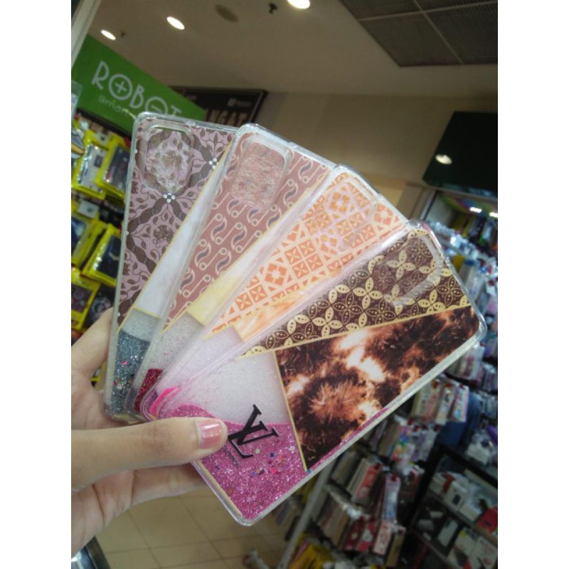 CASE WATERGLITER MOTIF BATIK SAMSUNG A71