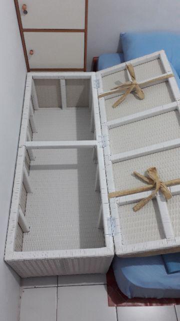 Sofa Loveseat Rotan Sintetis