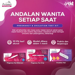 ORIGINAL Andalan Pregnancy Test Midstream &amp; Strip / Andalan Tes Kehamilan / LEDI MART