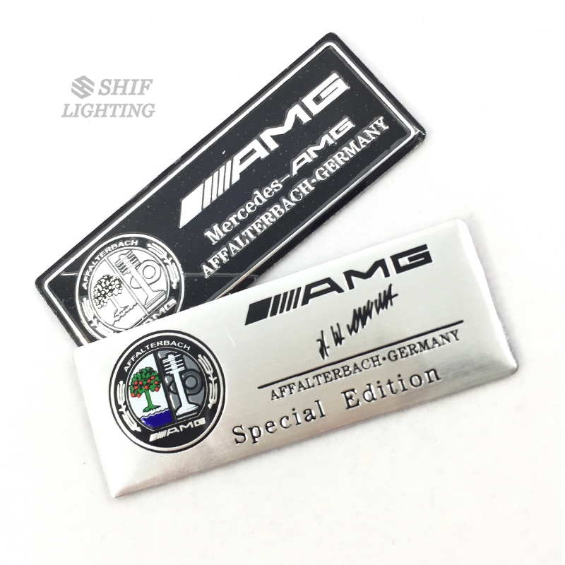 1Pc Stiker Emblem Logo Apple Bahan Aluminium untuk Mobil Mercedes