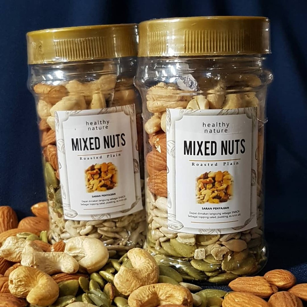 

Mixed nuts || Kacang Organik Premium | Cashew (Kacang Mete) | Almond Roasted | Pumpkin Seed