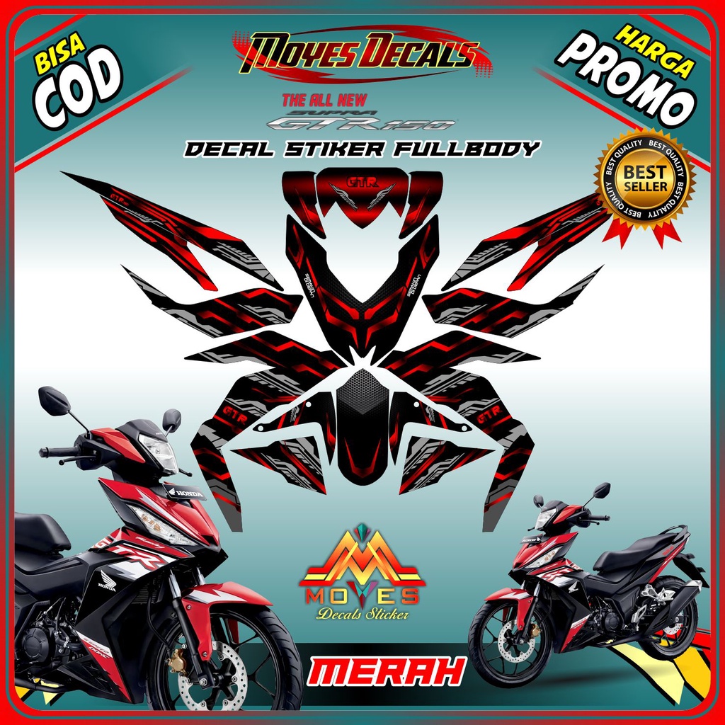 Decal supra gtr 150 stiker motor supra gtr 150 stiker decal motor supra gtr 150 stiker motor honda s