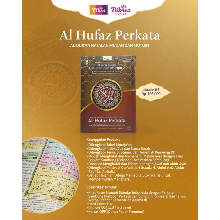 

ALQURAN AL HUFAZ PERKATA COKLAT