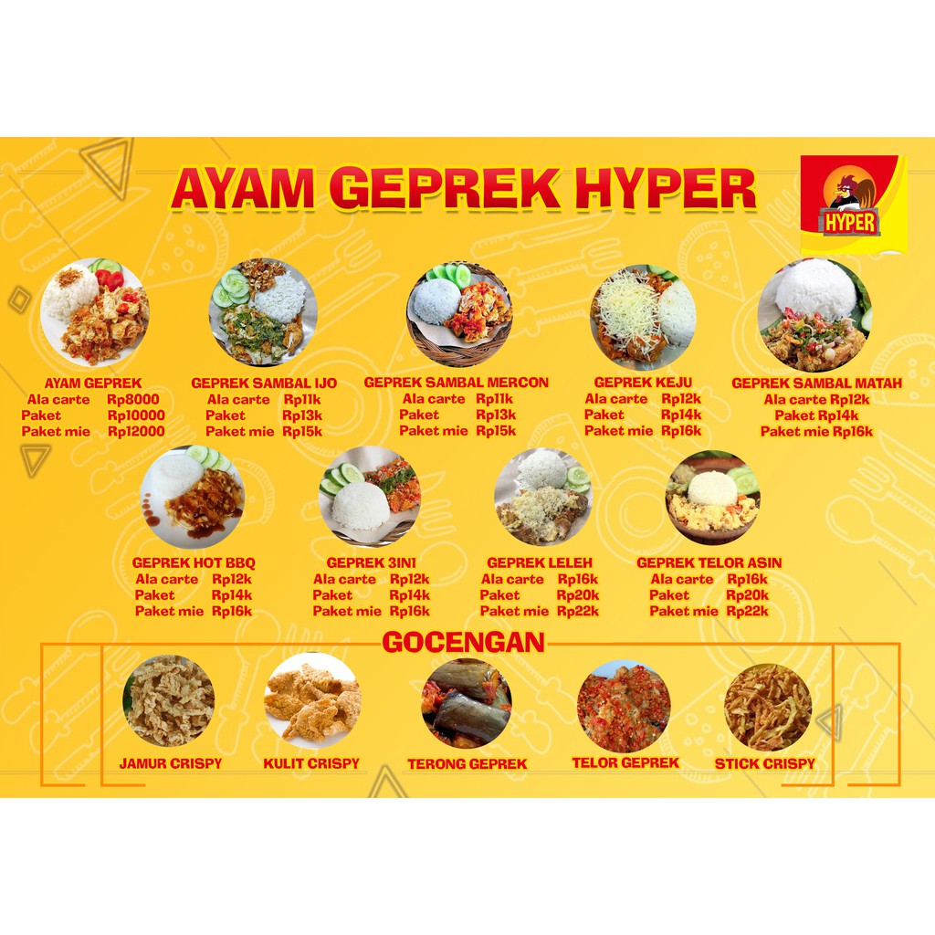 Desain Menu,Brosur,Banner,Logo Dll Paling Murah Garansi