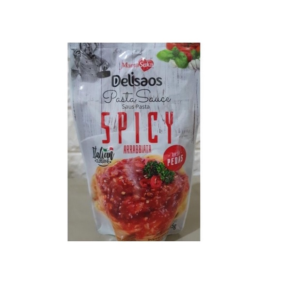 

Mamasuka Delisaos Saus Pasta Arrabbiata Pouch 315 gr