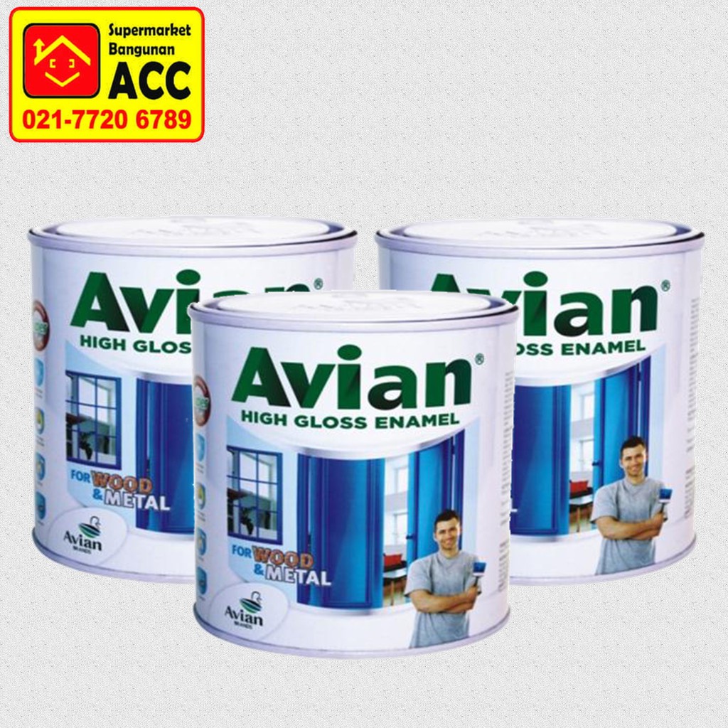  Avian  High Gloss Cat  Kayu  Besi 1  liter  Shopee Indonesia