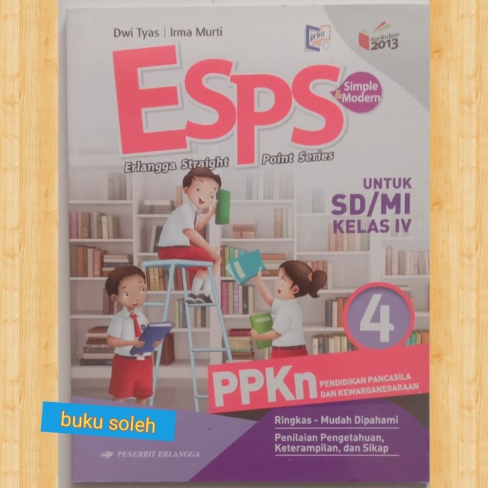 

❤BISA COD❤ buku paket Esps pelajaran PPKn SD kelas 4 kurikulum2013 revisi