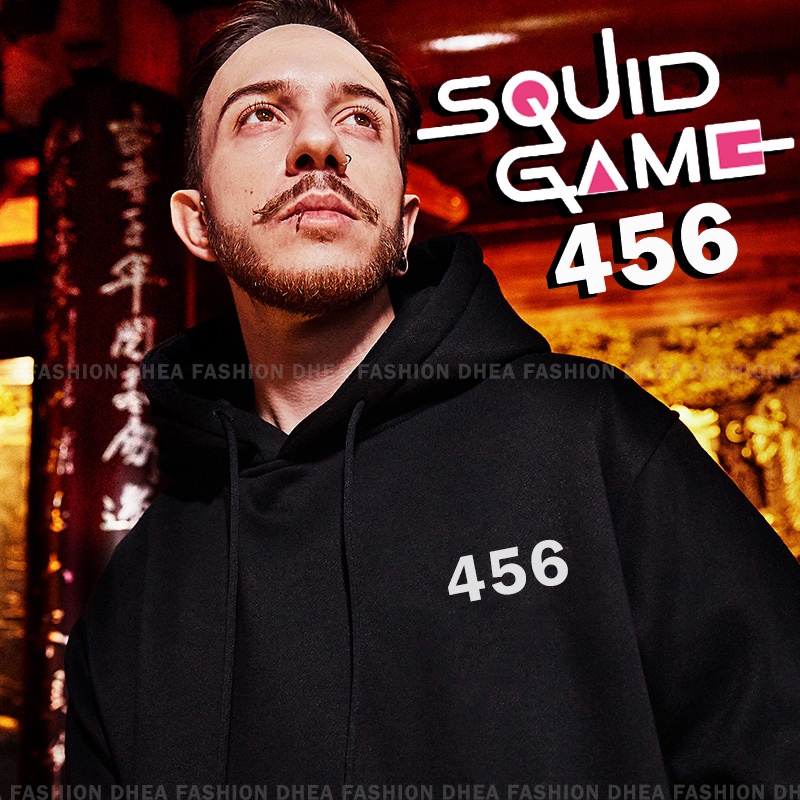 Squid Game Hoodie Pria &amp; Wanita | Hoodie Lagi Viral [ BISA COD ]