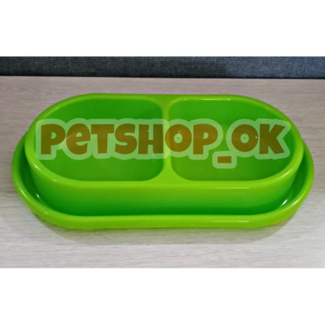 Tempat Makan/Minum kucing/anjing double