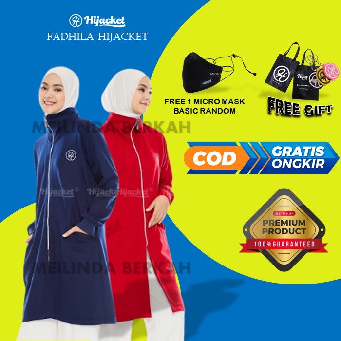 HIJACKET FADHILA - HIJAKET ORIGINAL JAKET HIJABERS HOODIE WANITA / JAKET WANITA MUSLIMAH / JAKET PAN